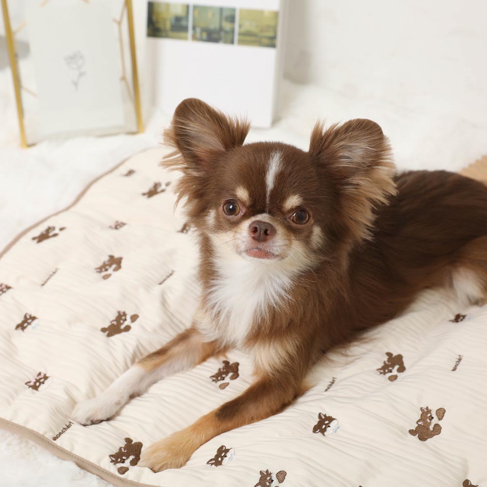 Dog Embroidery Cafe Mat