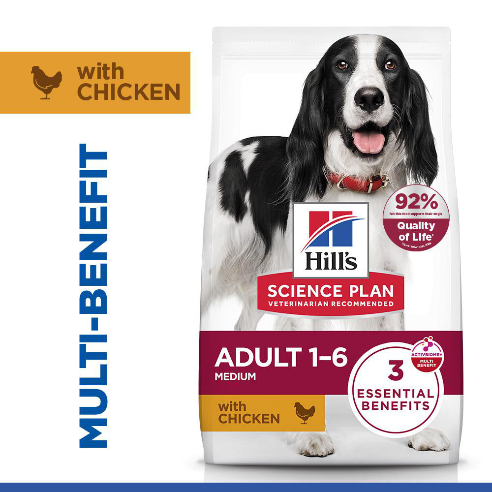 Hill's Science Plan Medium Adult 1-6 Dry Dog Food - Chicken