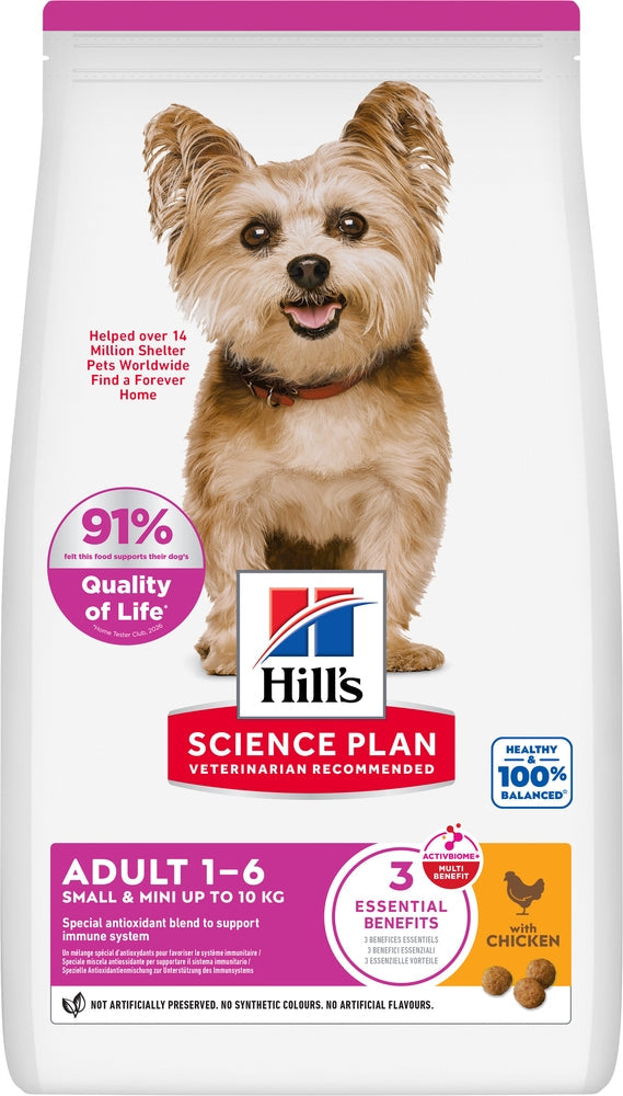 Hill's Science Diet Small & Mini Adult1-6 Dry Dog Food 6.6 lb Chicken