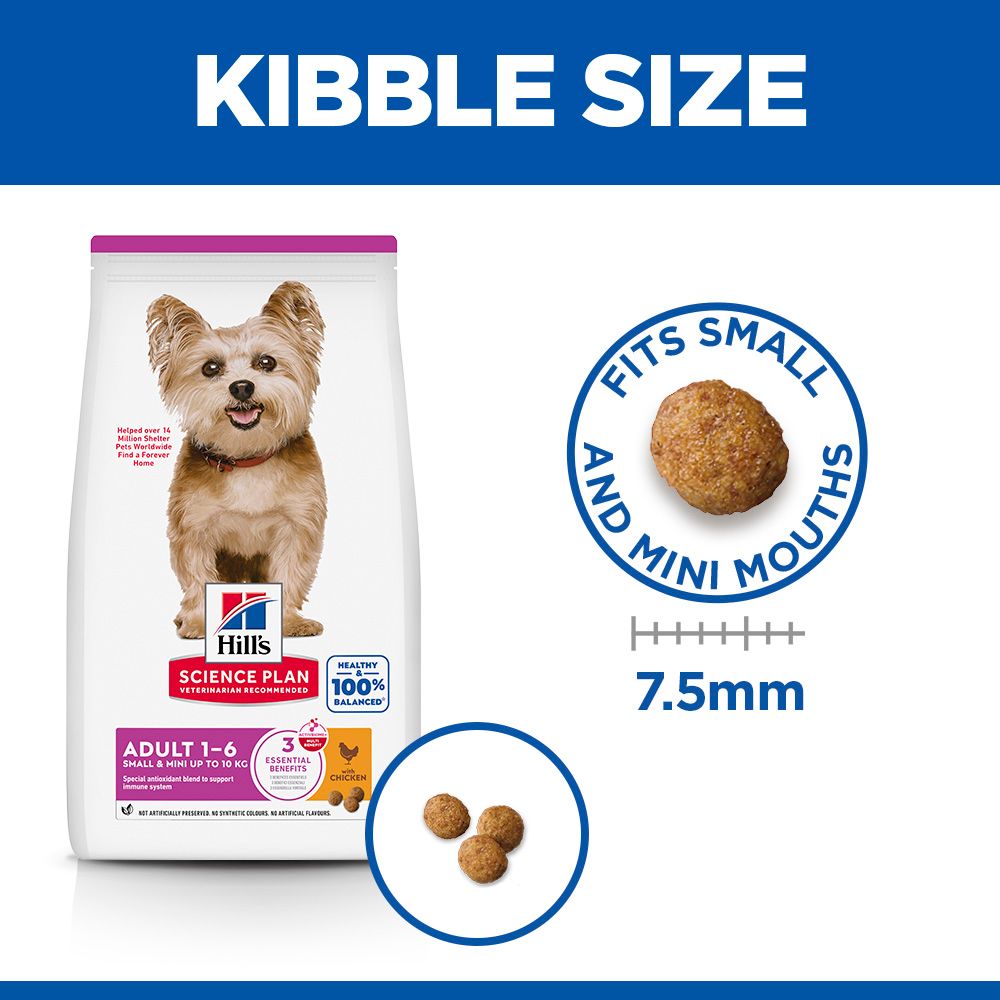 Hill's Science Plan Small & Mini Adult1-6 Dry Dog Food 6.6 lb Chicken