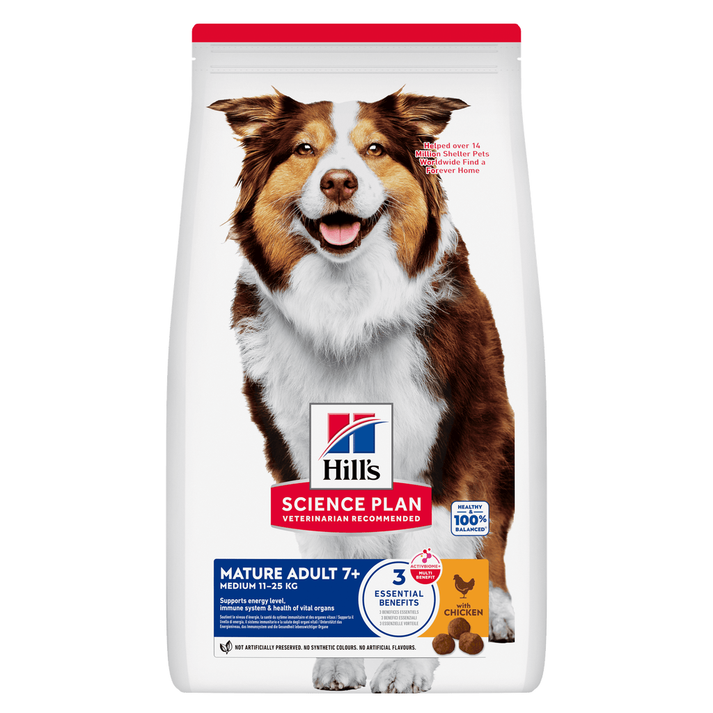 Hill's Science Plan Medium Mature Adult 7+ Dry Dog Food - Chicken