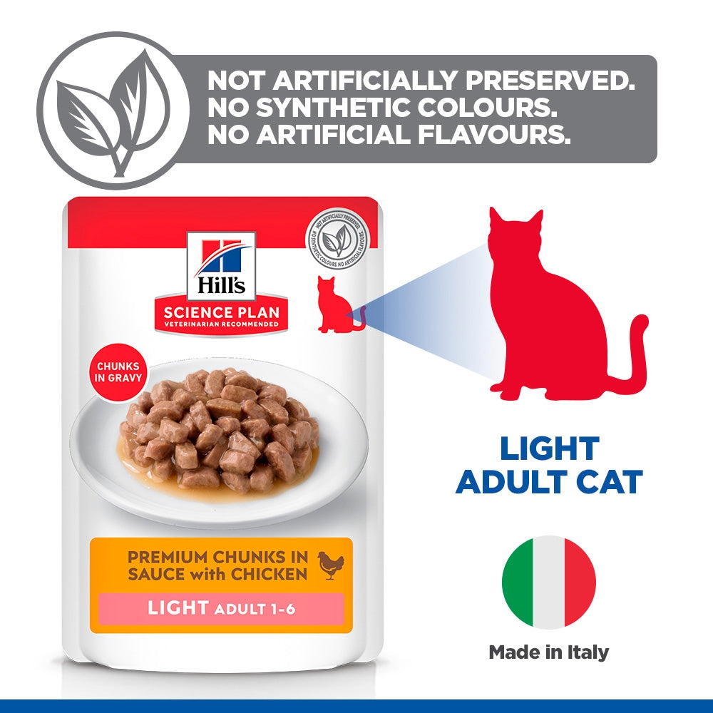 Hill's Science Plan Feline Adult Light Favorite Selection Pouches