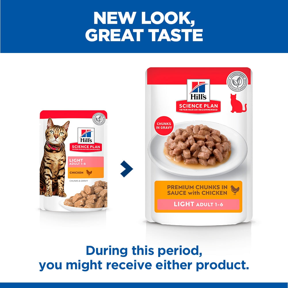 Hill's Science Plan Feline Adult Light Favorite Selection Pouches
