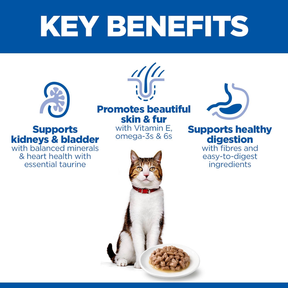 Hill's Science Plan Mature Adult 7+ Wet Cat Food Pouches - Favorite Selection