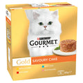 Gourmet Gold Savory Cake Meat and Fish Variety Wet Cat Food