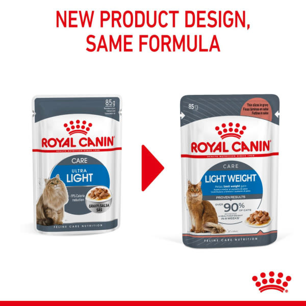 Royal Canin Ultra Light Weight Care Adult Cat Wet Food - Gravy