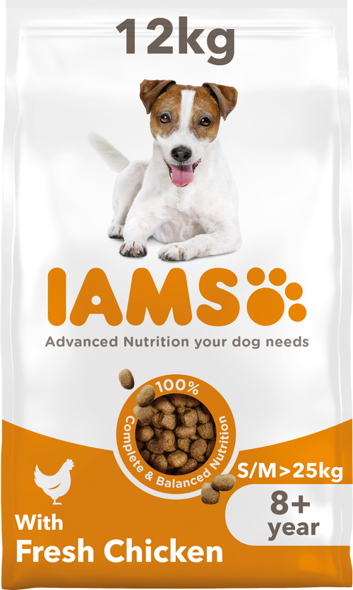 Iams Vitality Senior Small/Medium Breed Dry Dog Food - Chicken
