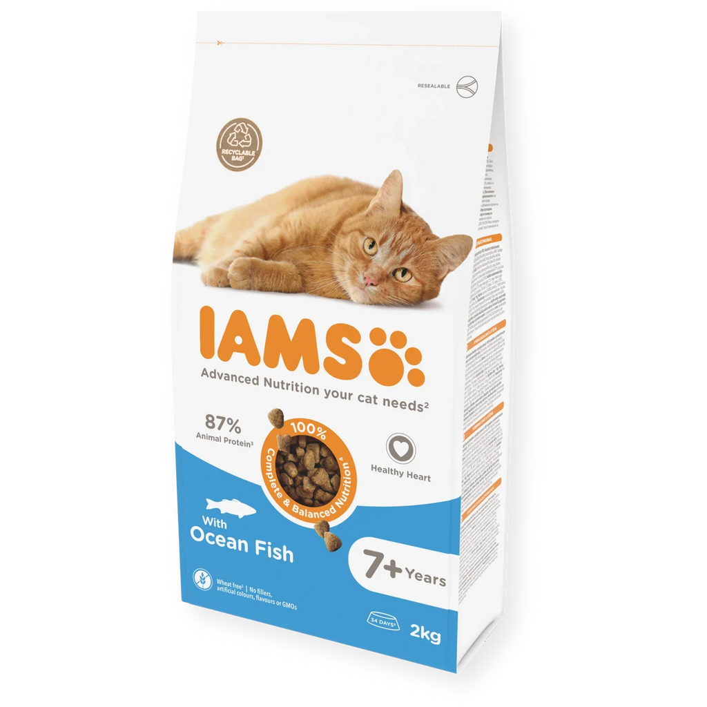 IAMS for Vitality Senior Cat Food with Ocean fish