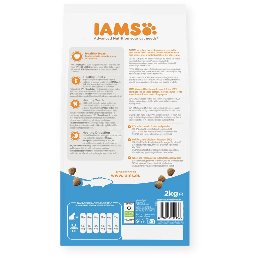 IAMS for Vitality Senior Cat Food with Ocean fish