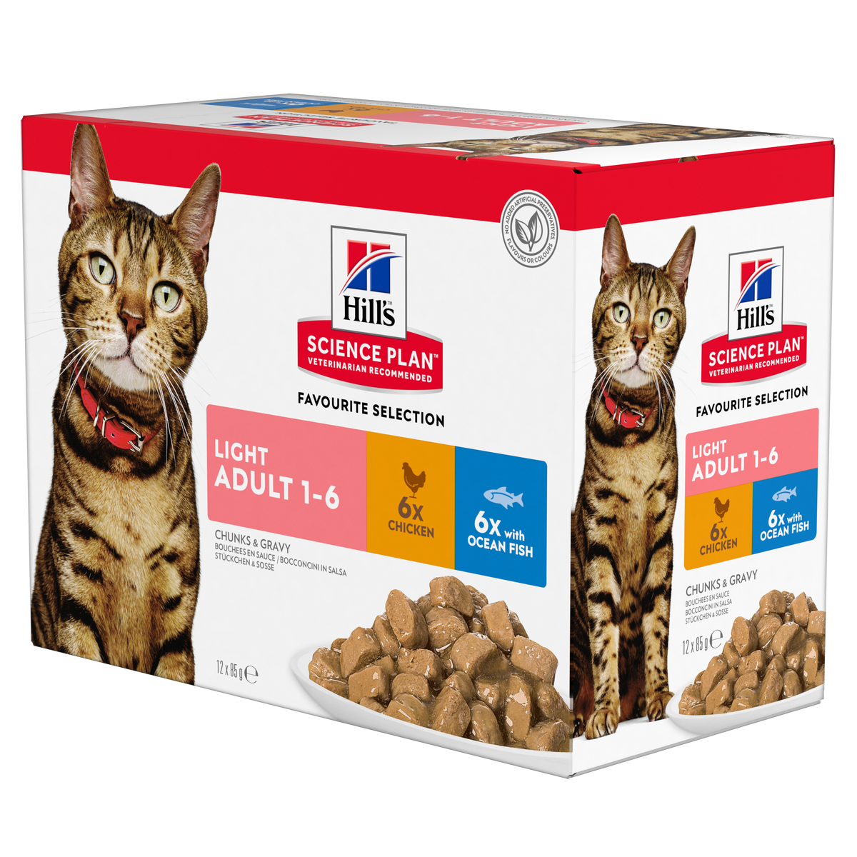 Hill's Science Plan Feline Adult Light Favorite Selection Pouches