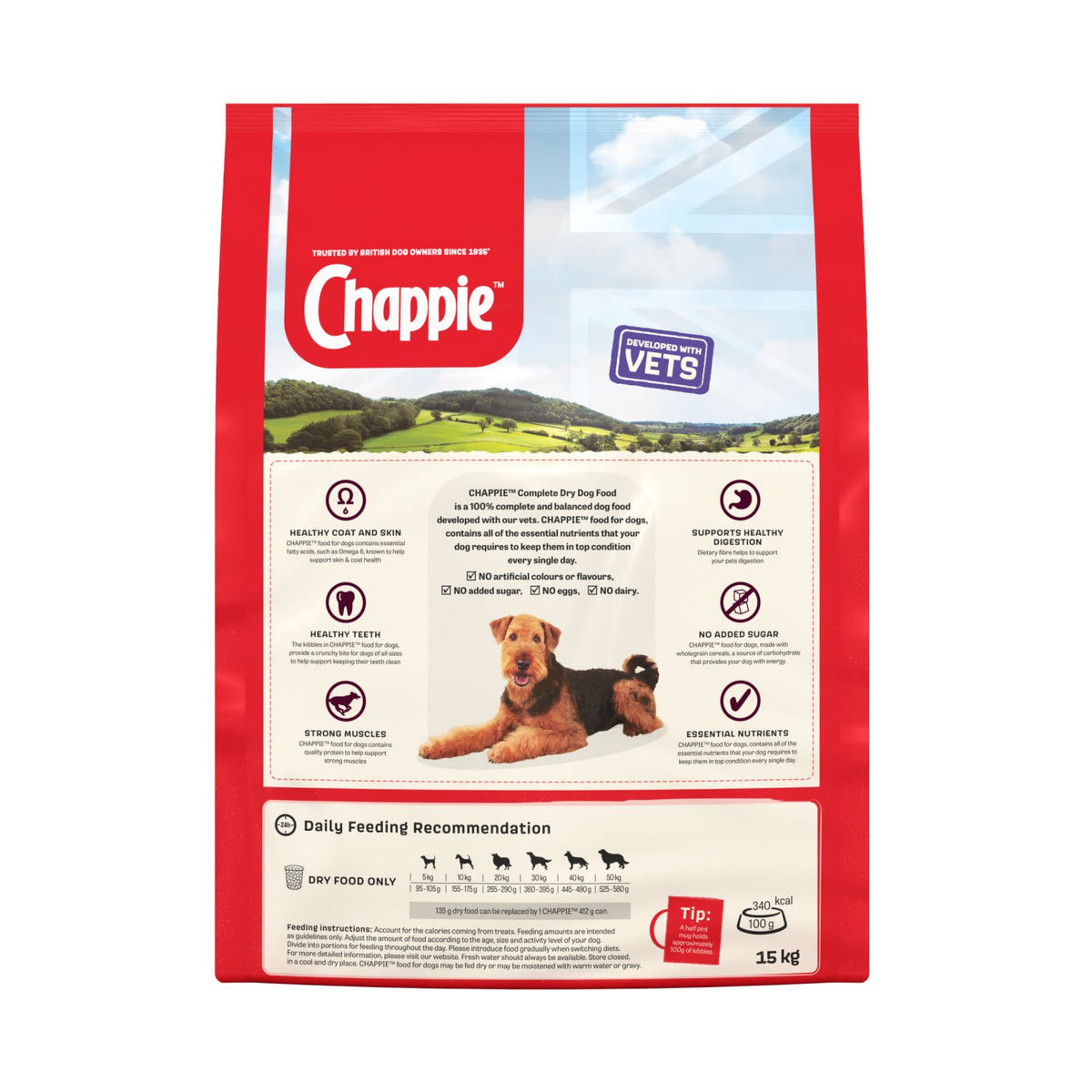 Chappie Complete Adult Dry Dog Food Chicken & Wholegrain Cereal