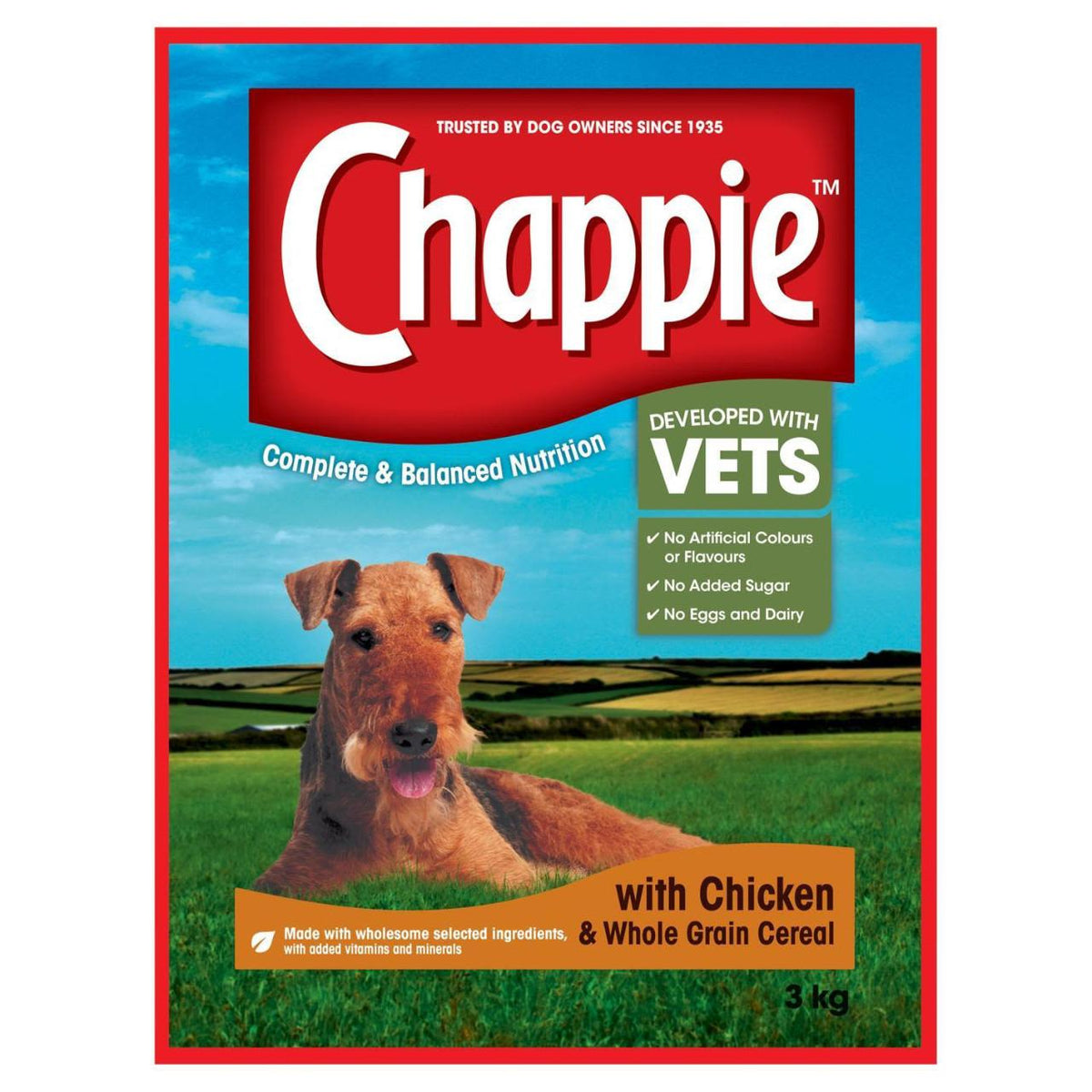 Chappie Complete Adult Dry Dog Food Chicken & Wholegrain Cereal