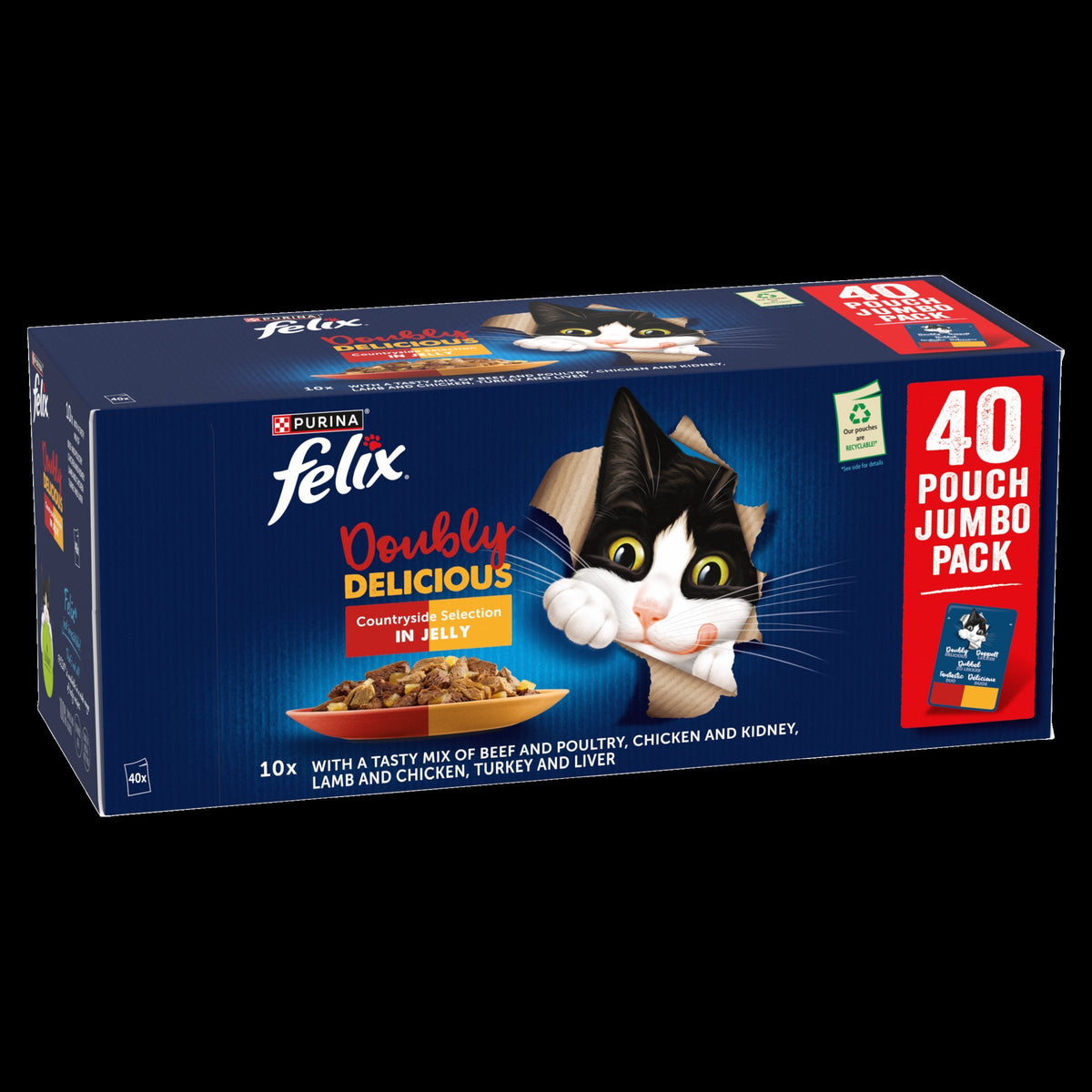 Felix Doubly Delicious Countryside Selection in Jelly Wet Cat Food