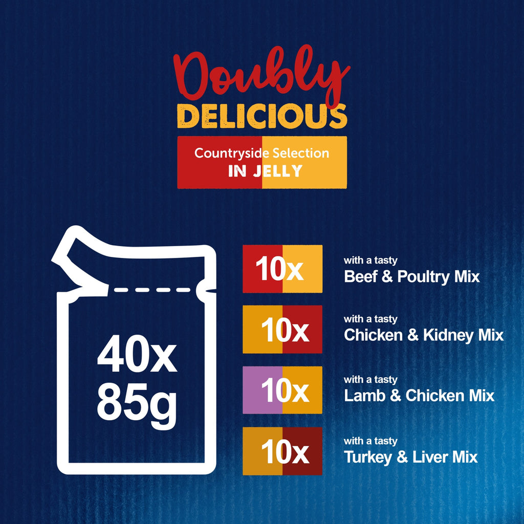 Felix Doubly Delicious Countryside Selection in Jelly Wet Cat Food