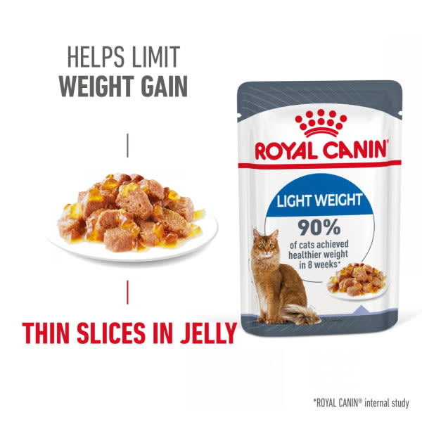 Royal Canin Ultra Light Weight Care Adult Cat Wet Food - Jelly