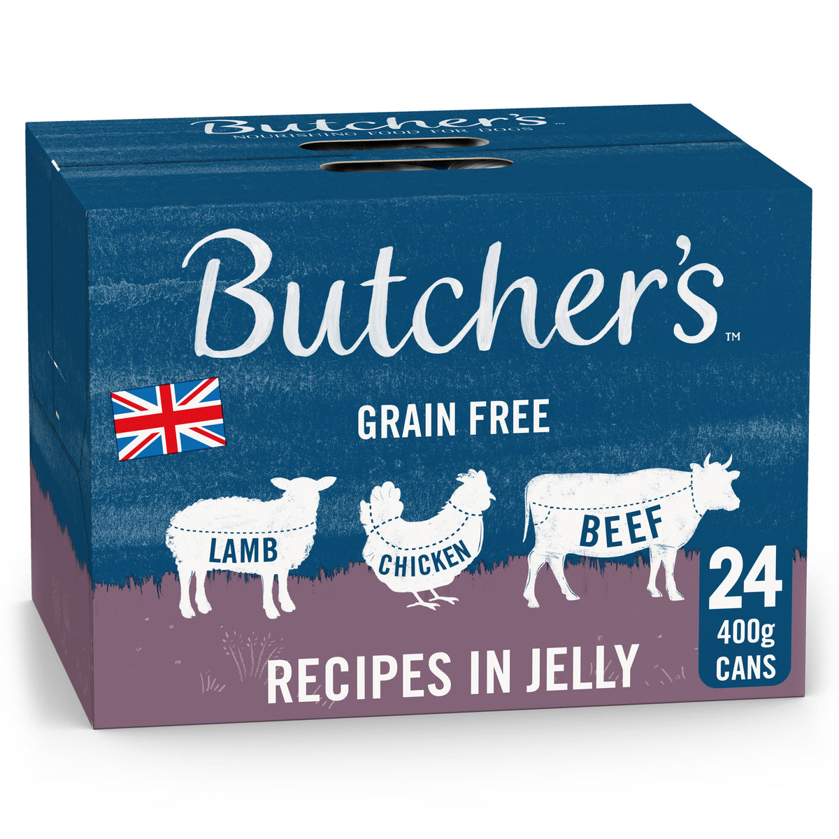 Butcher's Recipes in Jelly Dog Food Cans