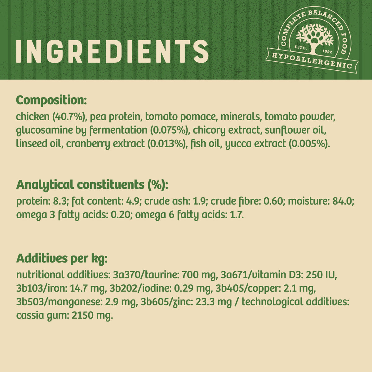 James Wellbeloved Grain Free Senior Cat Food Pouch Chicken in Jelly