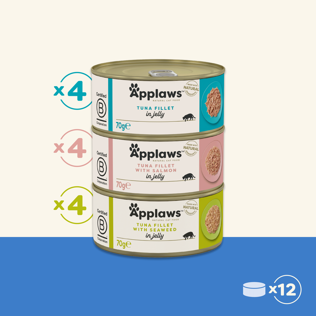 Applaws Cat Can 12 x 2.5 oz Fish Selection in Jelly
