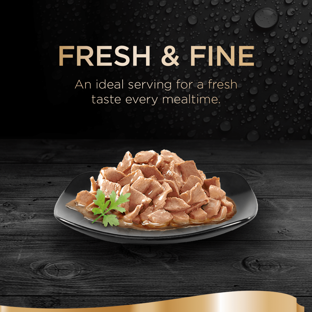Sheba Fresh and Fine Adult Wet Cat Food Pouches - Chicken & Turkey in Gravy