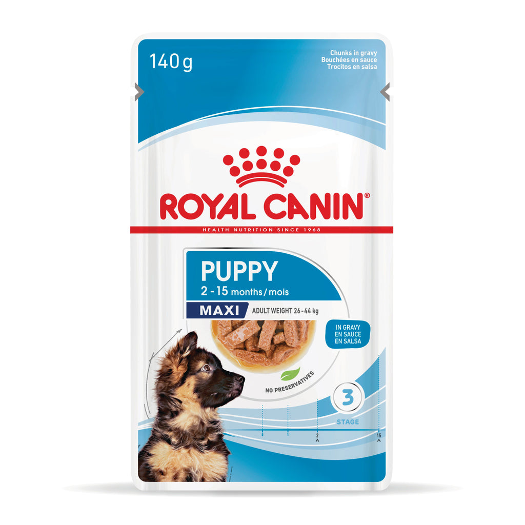 Royal Canin Maxi Puppy Wet Dog Food - Chunks in Gravy