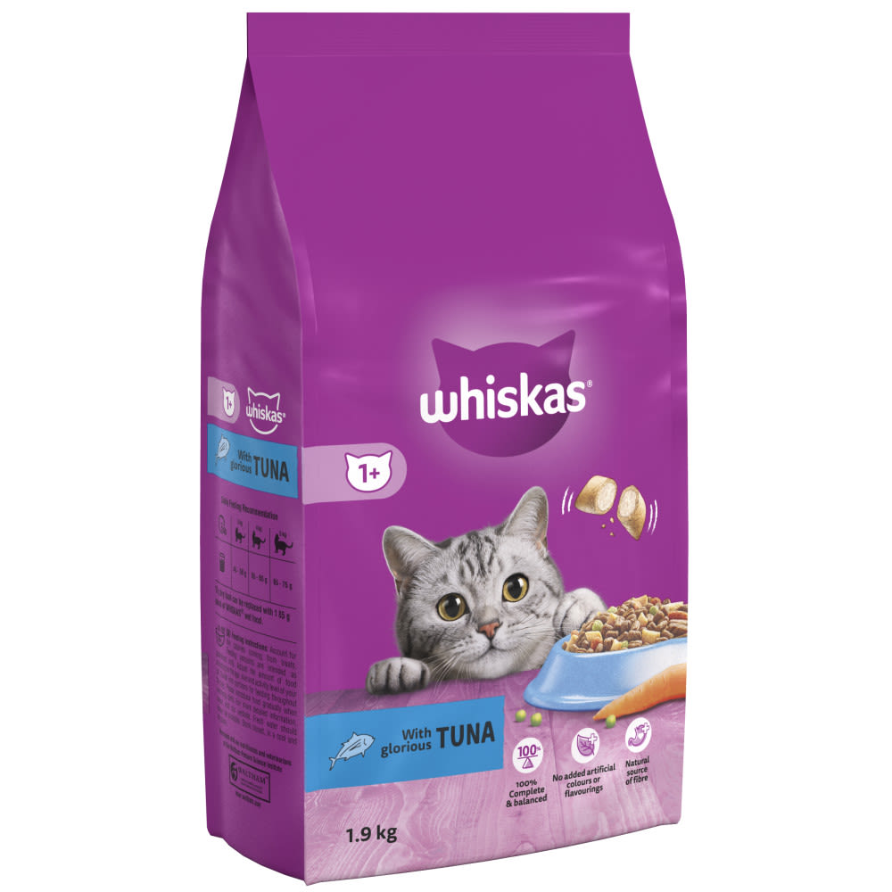 Whiskas 1+ Tuna Adult Dry Cat Food