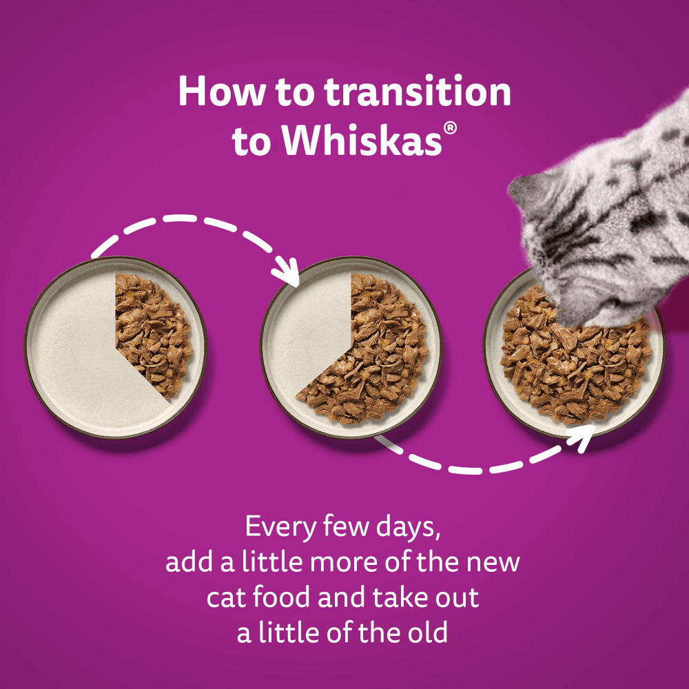 Whiskas Poultry Feasts in Jelly 1+ Adult Wet Cat Food Pouches