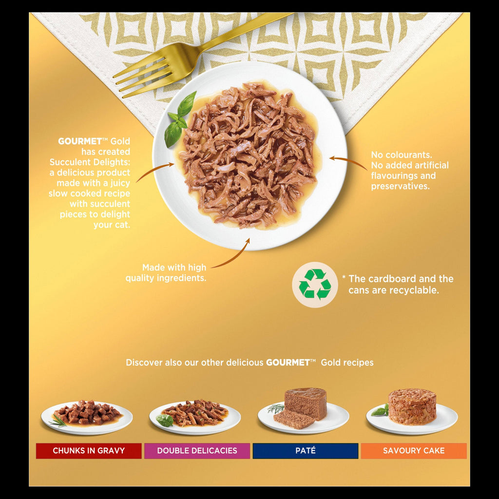 Gourmet Gold Succulent Delights Wet Cat Food