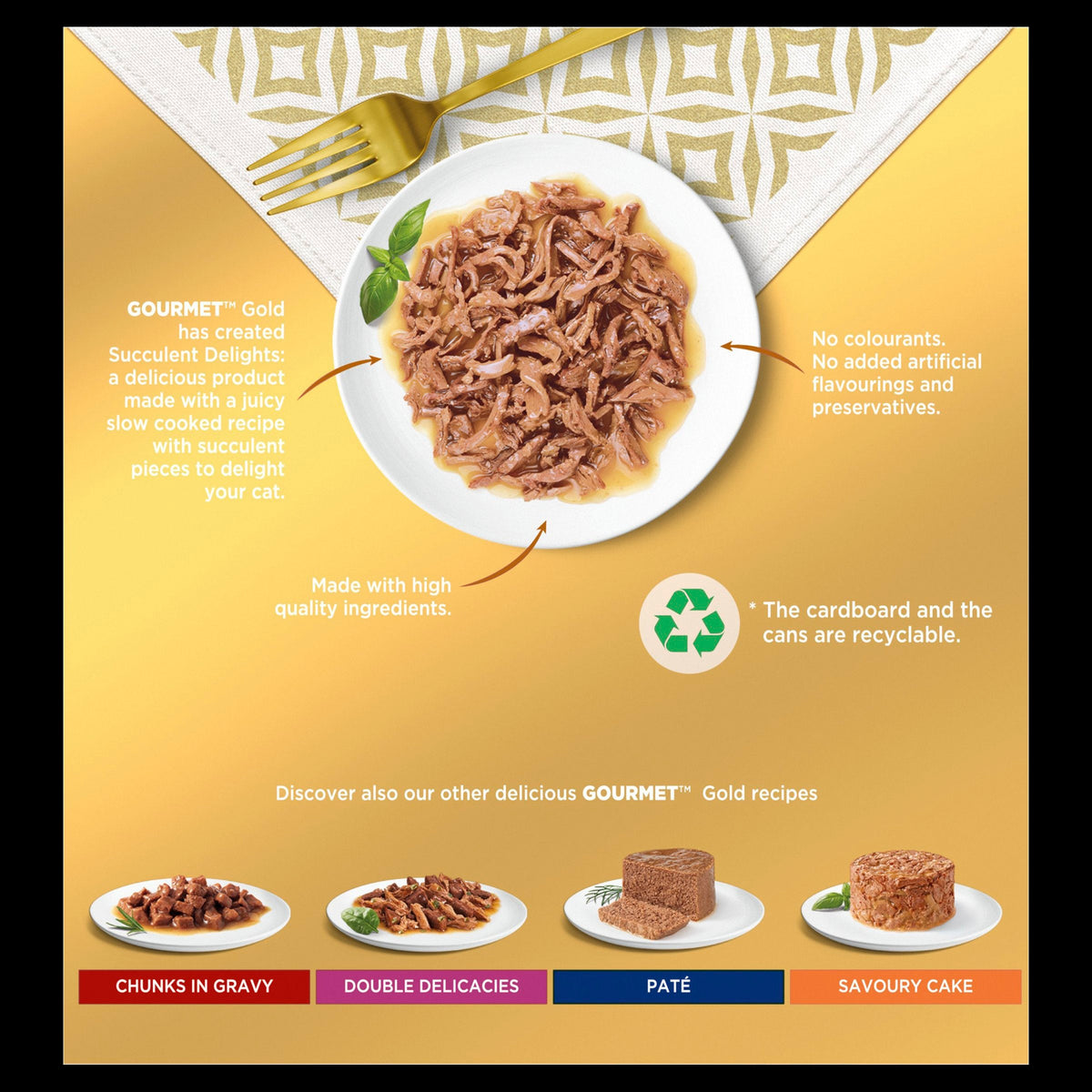 Gourmet Gold Succulent Delights Wet Cat Food