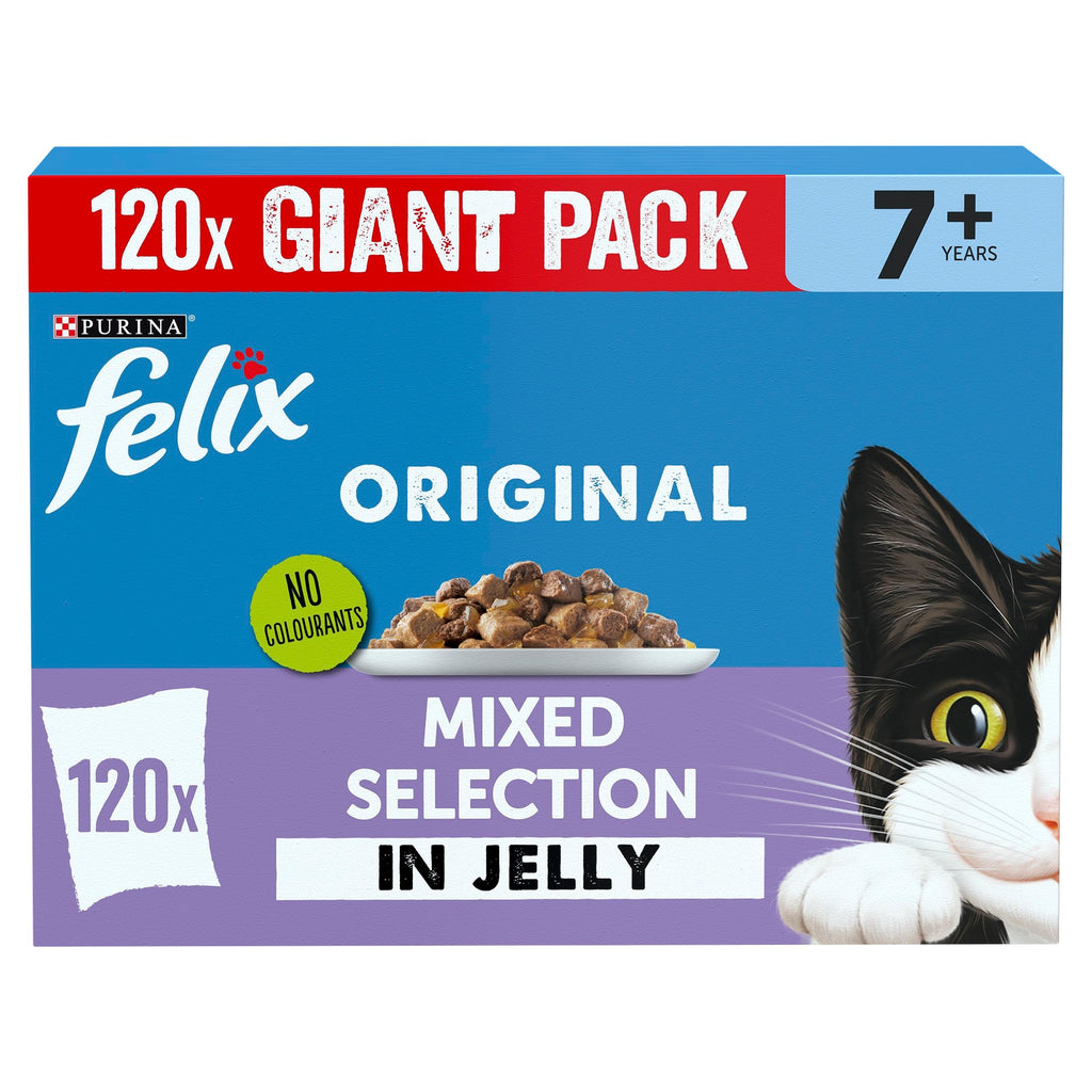 Felix Original Senior 7+ Mixed Selection in Jelly Wet Cat Food
