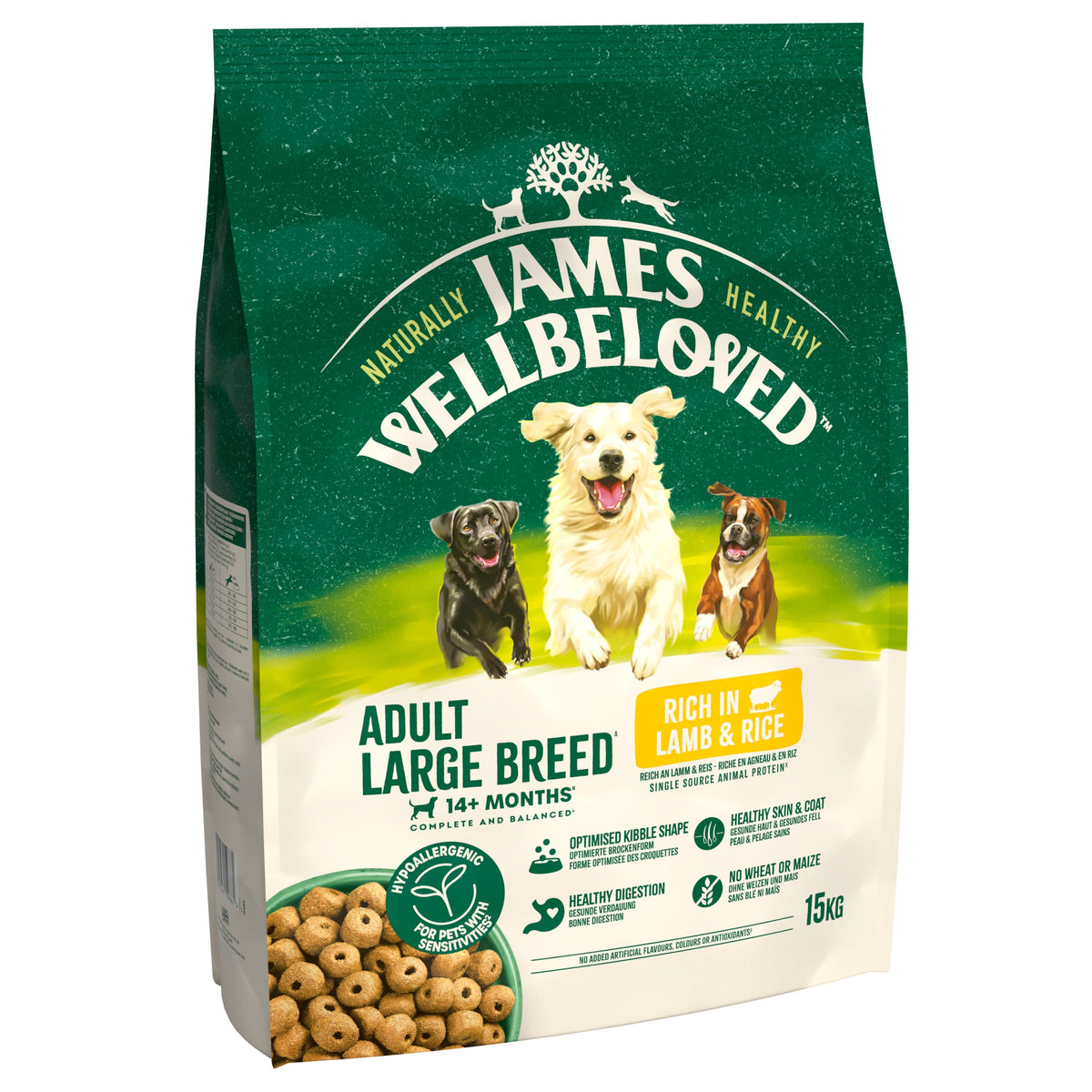 James Wellbeloved Adult Large Breed Dry Dog Food Lamb & Rice