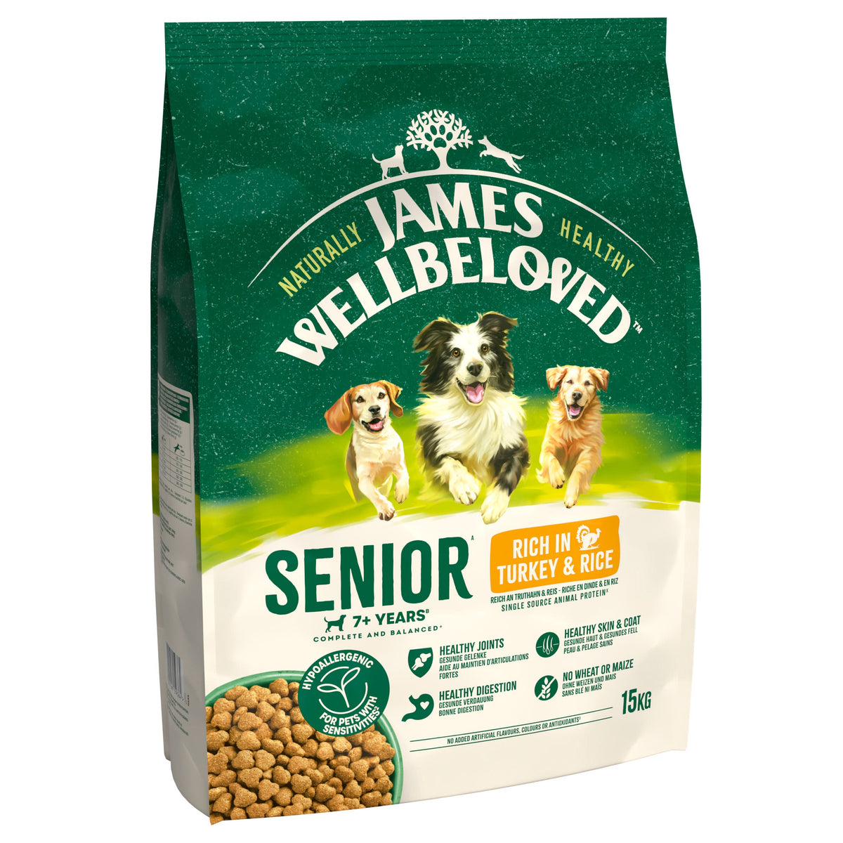James Wellbeloved Senior Dry Dog Food Turkey & Rice