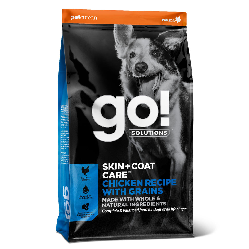 Go! Solutions Skin + Coat Care Chicken Recipe with Grains Dry Dog Food