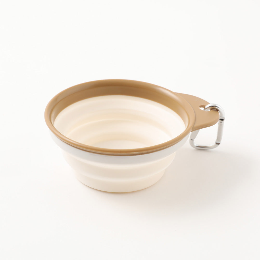 Foldable Flat Food Bowl with Hook