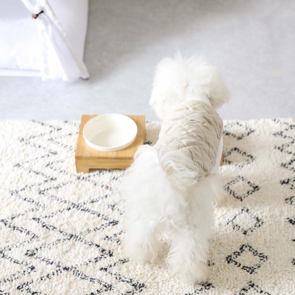 Bamboo Food Bowl Stand MEDIUM