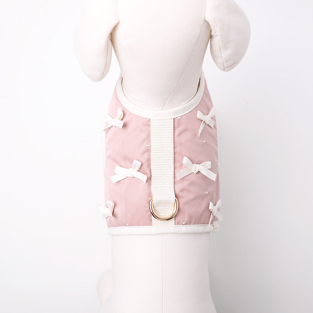 Dot Ribbon Motif Harness + Lead SET