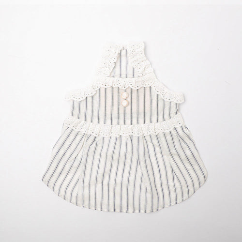 Cool Striped Lace Camisole Dress [Cold Pack Compatible]