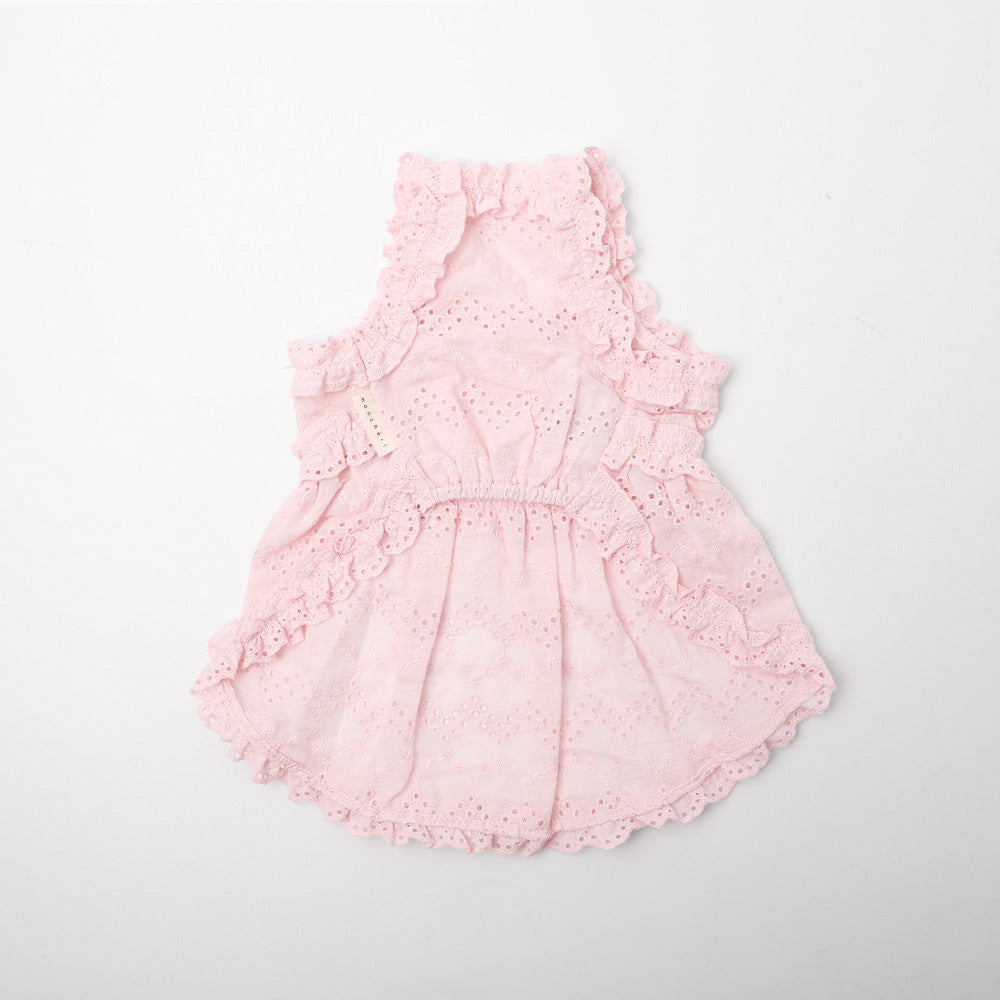 Cool Cotton Lace Frill Camisole Dress