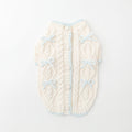 Ribbon Motif Bicolor Knit Cardigan
