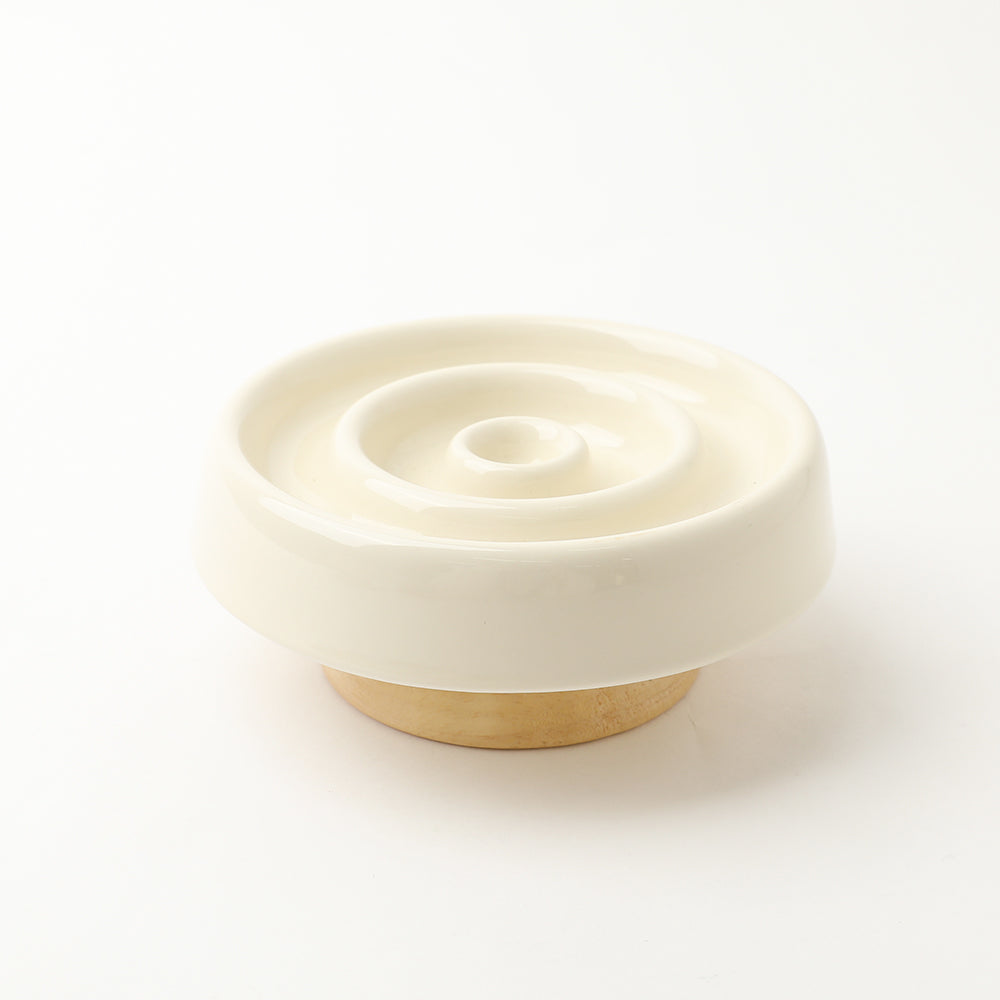 Natural Circle Food Bowl to Prevent Fast Eating