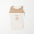 Cool Bicolor Mesh Bear Sleeveless Tops