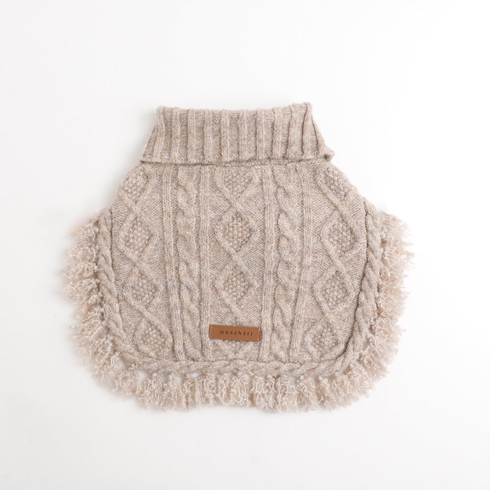 Cable Knit Poncho