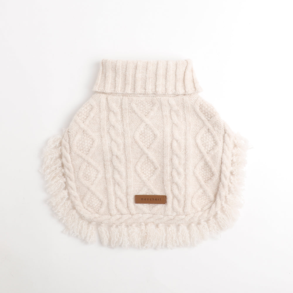 Cable Knit Poncho
