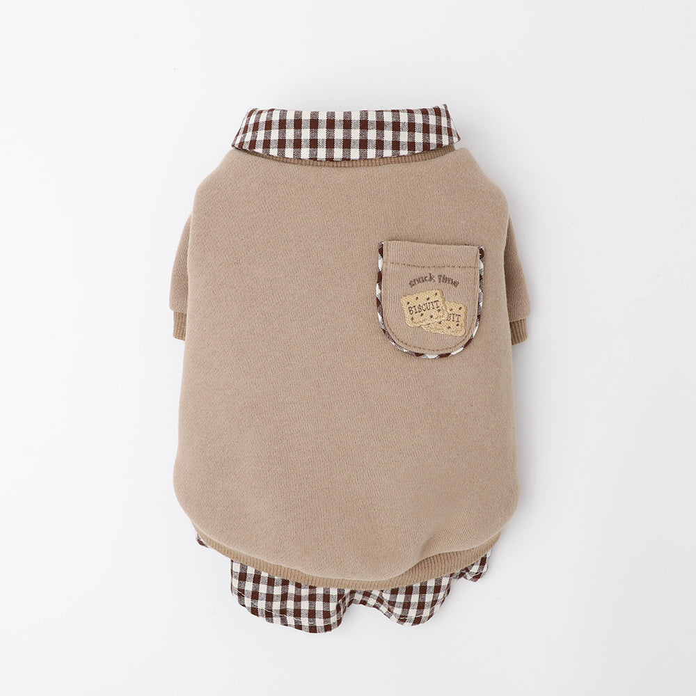 Shirt Docking Biscuit Embroidery Tops