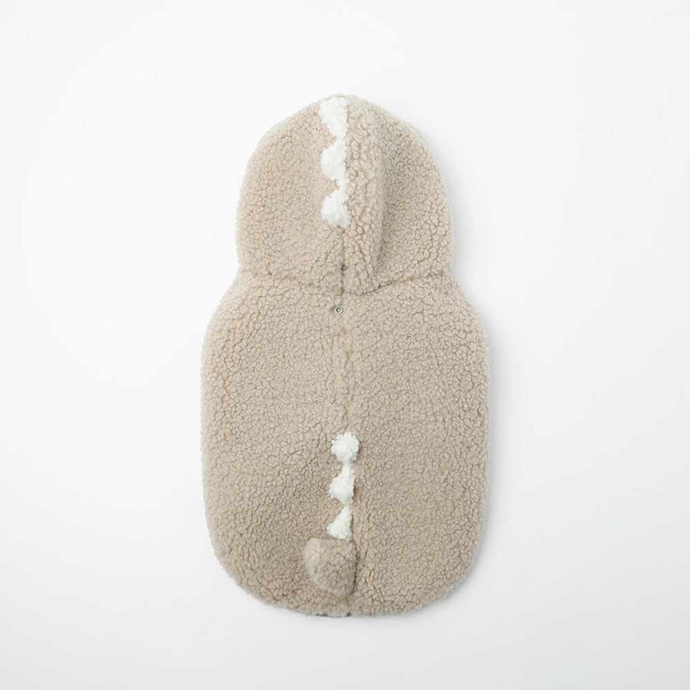 Dinosaur Hooded Boa Vest