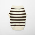 Multi-border Knit Top with Collar