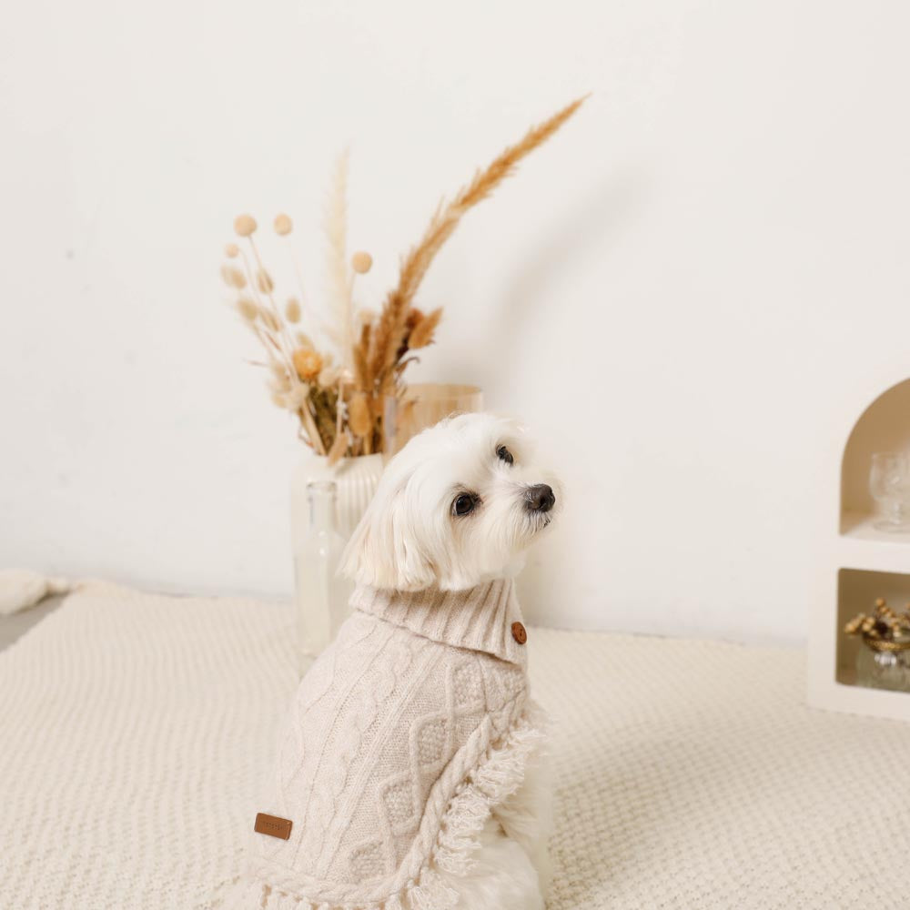 Cable Knit Poncho